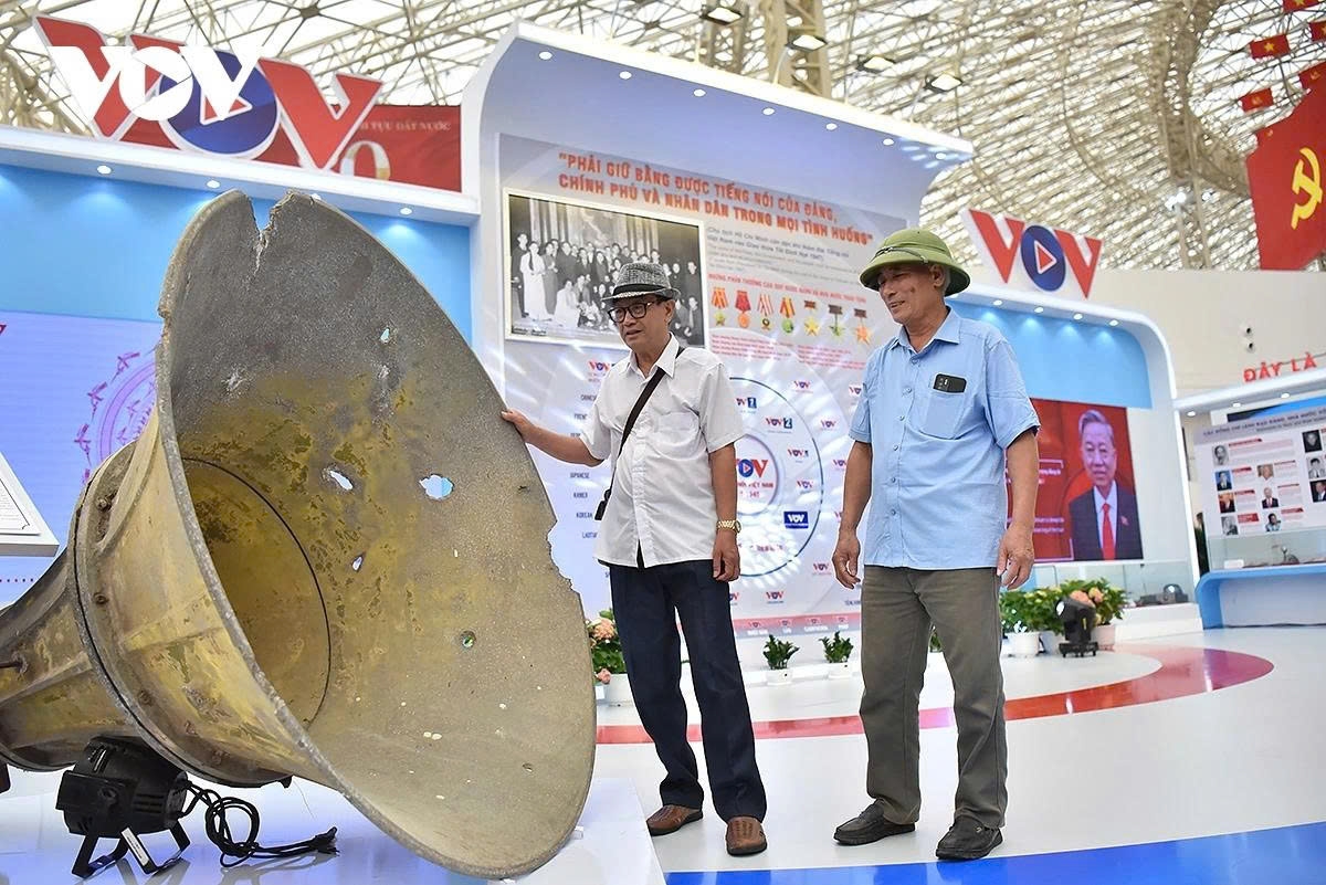 Gian trưng bày của VOV tạo dấu ấn đặc biệt tại Triển lãm Quốc gia A80